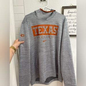 KD TEXAS LONGHORN BASKETBALL Nike Dri-FIT Gray and Orange Hoodie